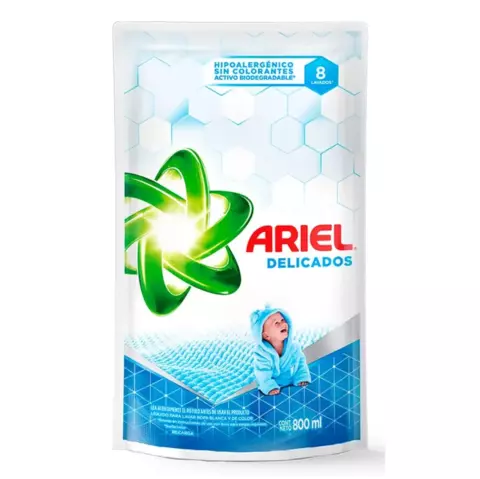 Jabon liquido ARIEL delicados DP x 800ml