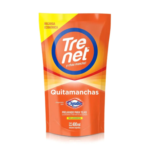 jabón Quitamancha TRENET prelavado x400ml D.P. - comprar online