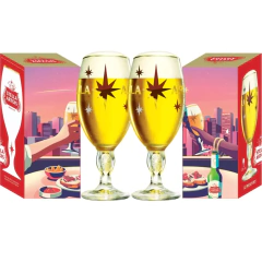 Kit 2 Taça Copo Calice para Cerveja Stella Artois 330ml