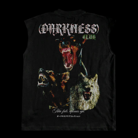DARKNESS CLUB NÃO FALE, APENAS AJA DOGS | REGATA OVERSIZED