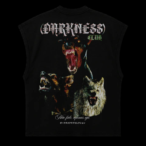DARKNESS CLUB NÃO FALE, APENAS AJA DOGS | REGATA OVERSIZED