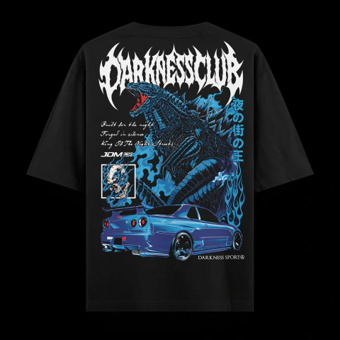 DARKNESS CLUB SKYLINE R34 × GODZILLA | HEAVY OVERSIZED