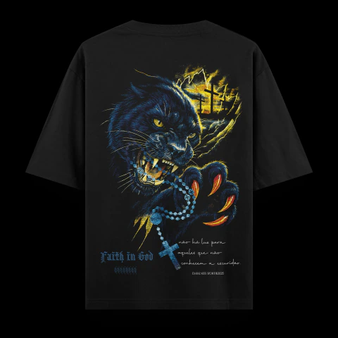 DARKNESS FAITH IN GOD PANTHER | HEAVY OVERSIZED | VERSÃO 2026