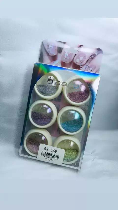 Kit de glitter Dafu - 6 unidade