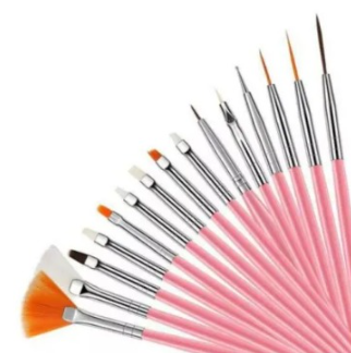 kit de pincel diversos com 15 unidades