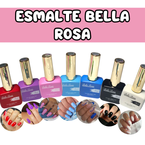 ESMALTES BELLA ROSA 15ML EMBALAGEM QUADRADA UNITARIOS - comprar online