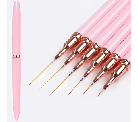 KIT DE PINCEIS COM 5 UNIDADES PONTA FINA DAFU - comprar online