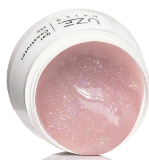 GEL UZE STAR NUDE - NUDE GLITTER - 25g