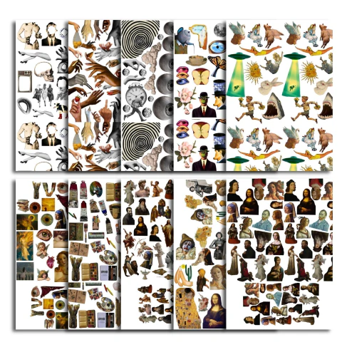 FIGURAS Y PERSONAJES - Papeles para scrapbooking y collage