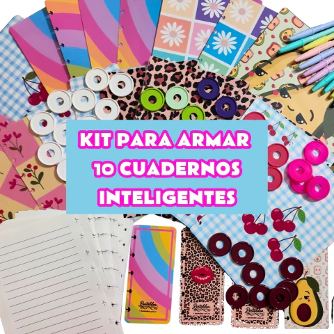 Kit Souvenir Cumpleaños: Cuadernos Inteligentes A5 para Armar