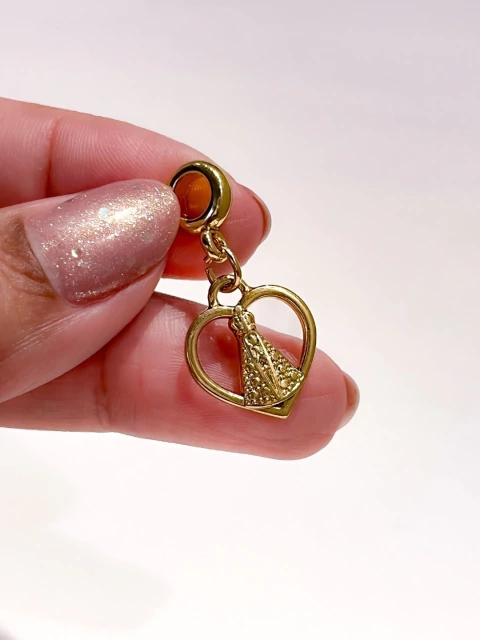 BERLOQUE BANHADO A OURO E VERNIZ ITALIANO - NOSSA SENHORA CORAÇÃO