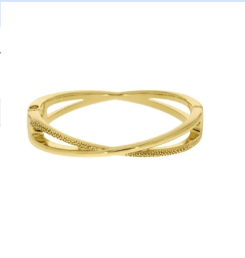 BRACELETE DUPLO OURO 68MM - VERNIZ ITALIANO