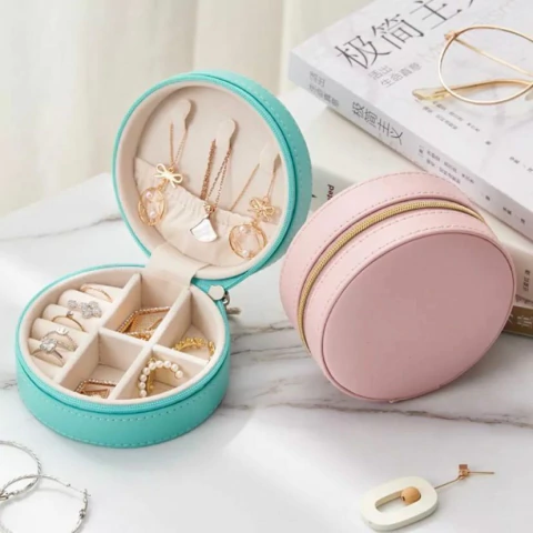 PORTA JOIA DE BOLSA REDONDO COR SORTIDA