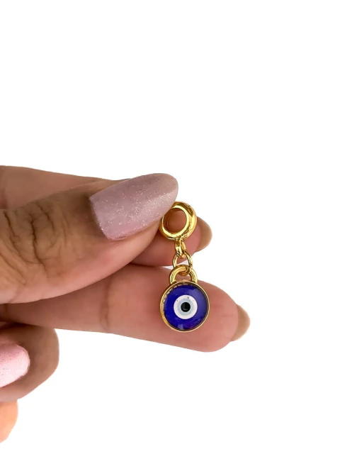 BERLOQUE BANHADO A OURO E VERNIZ ITALIANO - OLHO GREGO