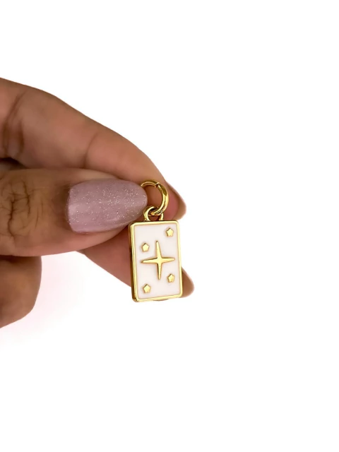 PINGENTE BANHADO A OURO E VERNIZ ITALIANO - ESTRELA