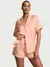 Pijama Victoria's Secret Glazed Satin Short Pajama Set – Rosé (51H7) - Buymee