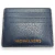 Porta Cartões Michael Kors Azul Marinho Logo Relevo Dourado