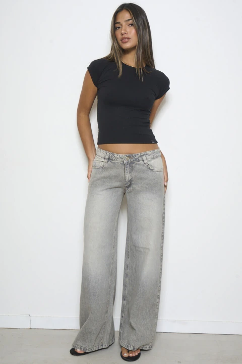 Jean Wide Leg Malva