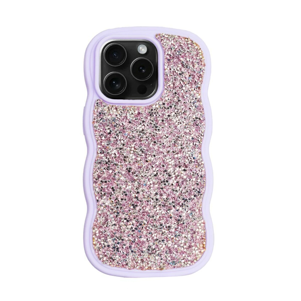 FUNDA GENERICO APPLE CURVA BRILLO IPH15PROMAX VIOLETA (18438)