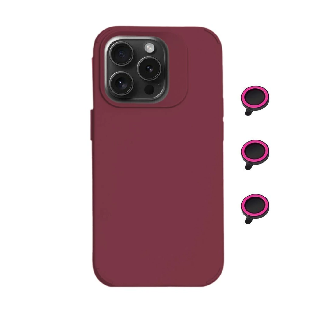 FUNDA GENERICO APPLE SILICON - PROTECCION CAMARA IPH15PRO BORDO (18428)