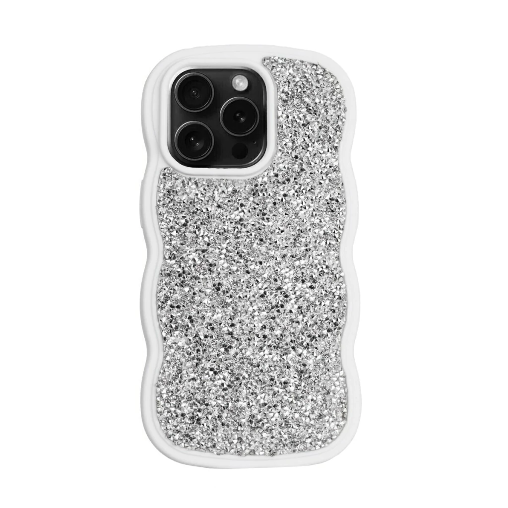 FUNDA GENERICO APPLE CURVA BRILLO IPH14PROMAX PLATA (18436)