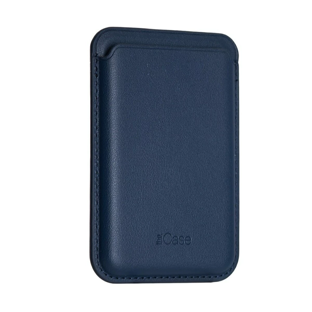 BILLETERA MAGSAFE SIMIL CUERO LISA AZUL (18064)