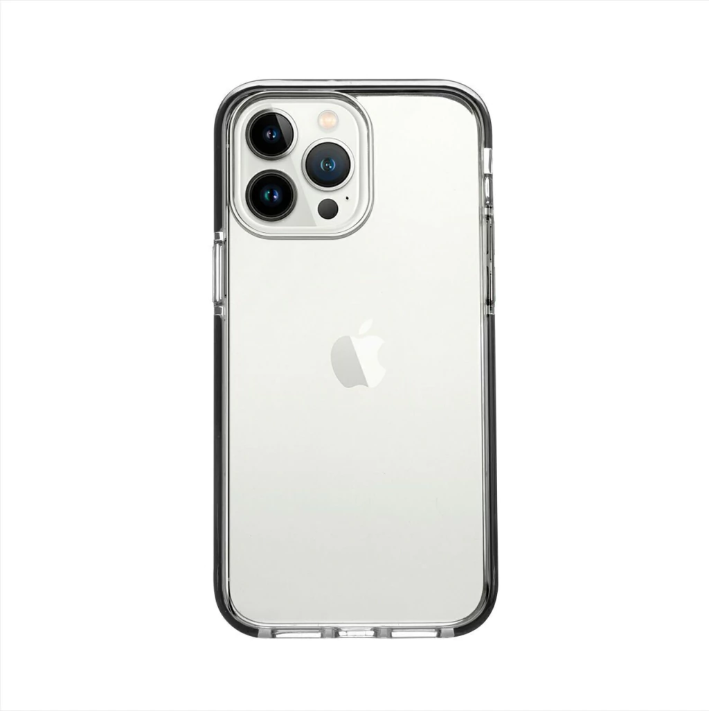 FUNDA PREMIUM APPLE ACRILICO CON BORDE - EMPIRE IPH14PRO NEGRO (13990)