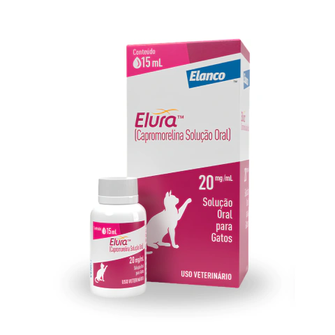 Elura Solução Oral para Gatos Elanco 20mg/mL 15mL