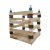 Comedouro Alfafeiro Natural para Roedores Real Brinquedos Pet Madeira Pinus - comprar online