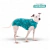 Roupa protetora pós-cirúrgica abdominal verde Pet Med Supreme Dry Light em cachorro, indicada para recuperação de machos e fêmeas.