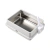 Caixa sanitária para gatos Bom Amigo Steel Z0121, com bandeja interna em aço inox não poroso, estrutura externa em plástico resistente e pá coletora acoplada.