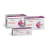 Três caixas do antibiótico Vetoquinol Cefaseptin para cães, nas dosagens de 75mg, 300mg e 750mg, apresentando embalagens com detalhes em roxo e informações de quantidade de comprimidos.