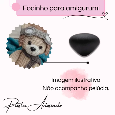 Focinho Com Trava N° 2 - 100 Unids. De Cada - Pelúcia