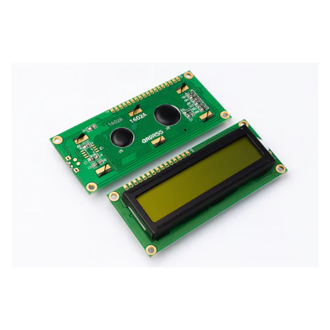 Display LCD 16x2 (1602A) Chaoye com backlight verde, ideal para projetos eletrônicos, compatível com Arduino, PIC e Raspberry Pi. Produto original para prototipagem e produção.