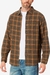Camisa HURLEY PORTLAND ORGANIC FLANNELS-BROWN