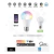 Lámpara Led Smart Life E27 Wifi Rgb Celular App Tuya Dim - Siete Iluminacion 