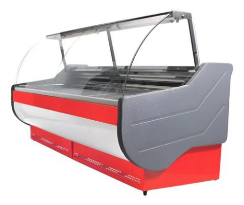 Heladera Exhibidora Batea Vidrio Curvo 2000 - 2m