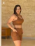 Conj. Short c/ Bolso - Chocolate - comprar online