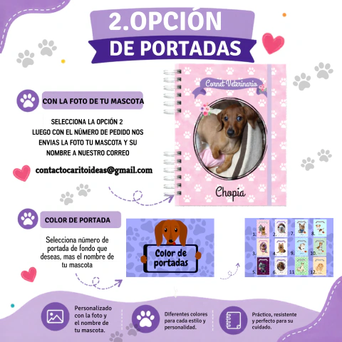 Imagen de Carnet de controles de Perrita