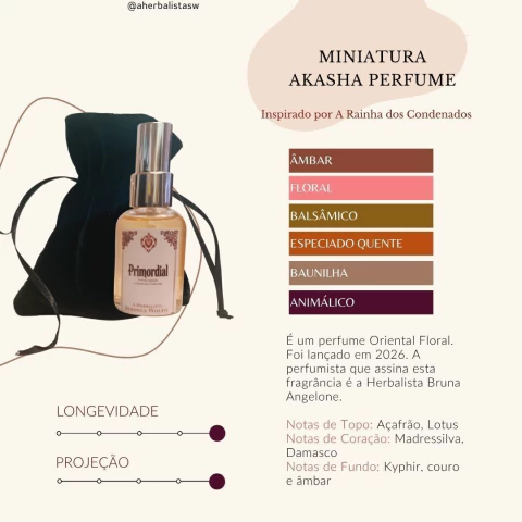MINIATURA 30ml - Primordial akasha - A Rainha dos Condenados -