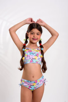 Biquíni Infantil Colorido Frutas Tropicais - comprar online
