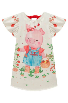 Vestido Infantil Kukie Tomatinhos