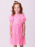 Vestido Infantil Cereja Momi Rosa Neon - comprar online