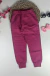 Calça de moletom infantil flanelada menina pink #inverno