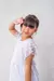 Imagem do Vestido Infantil Branco Tule Bolinhas