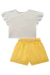 Conjunto Infantil Kukie Alecrim Short Amarelo - loja online