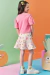 Conjunto Infantil com Saia Menina Kukie Flores - comprar online