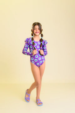 Maiô Infantil Manga Longa Donutts U.V - comprar online