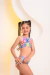 Biquíni e Blusa de Proteção UV Infantil 3 Peças Flores na internet