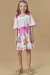 Vestido Infantil Kukie Jardim Flor Pink - loja online